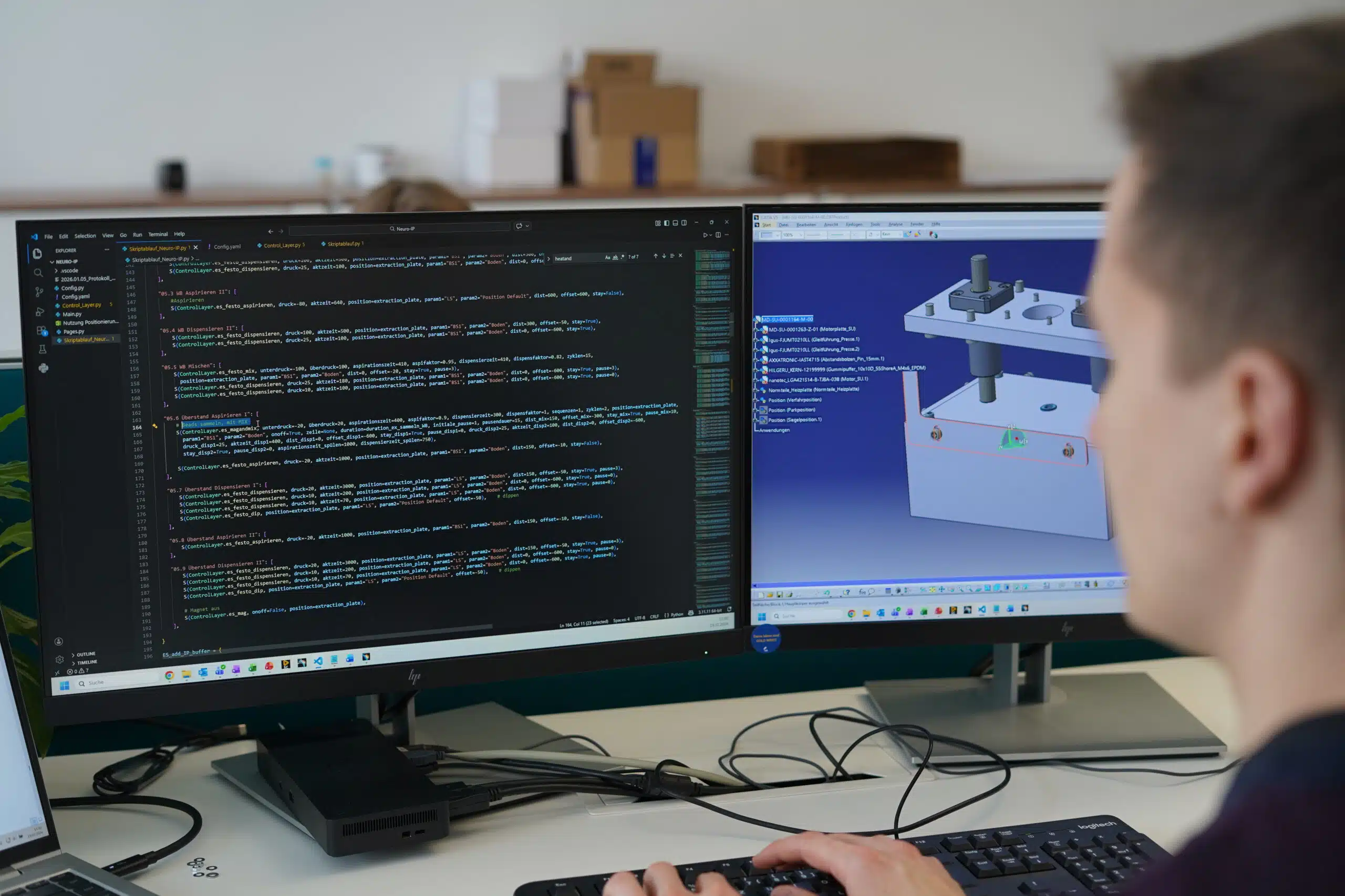 imk Health Entwickler an CAD-Workstation
